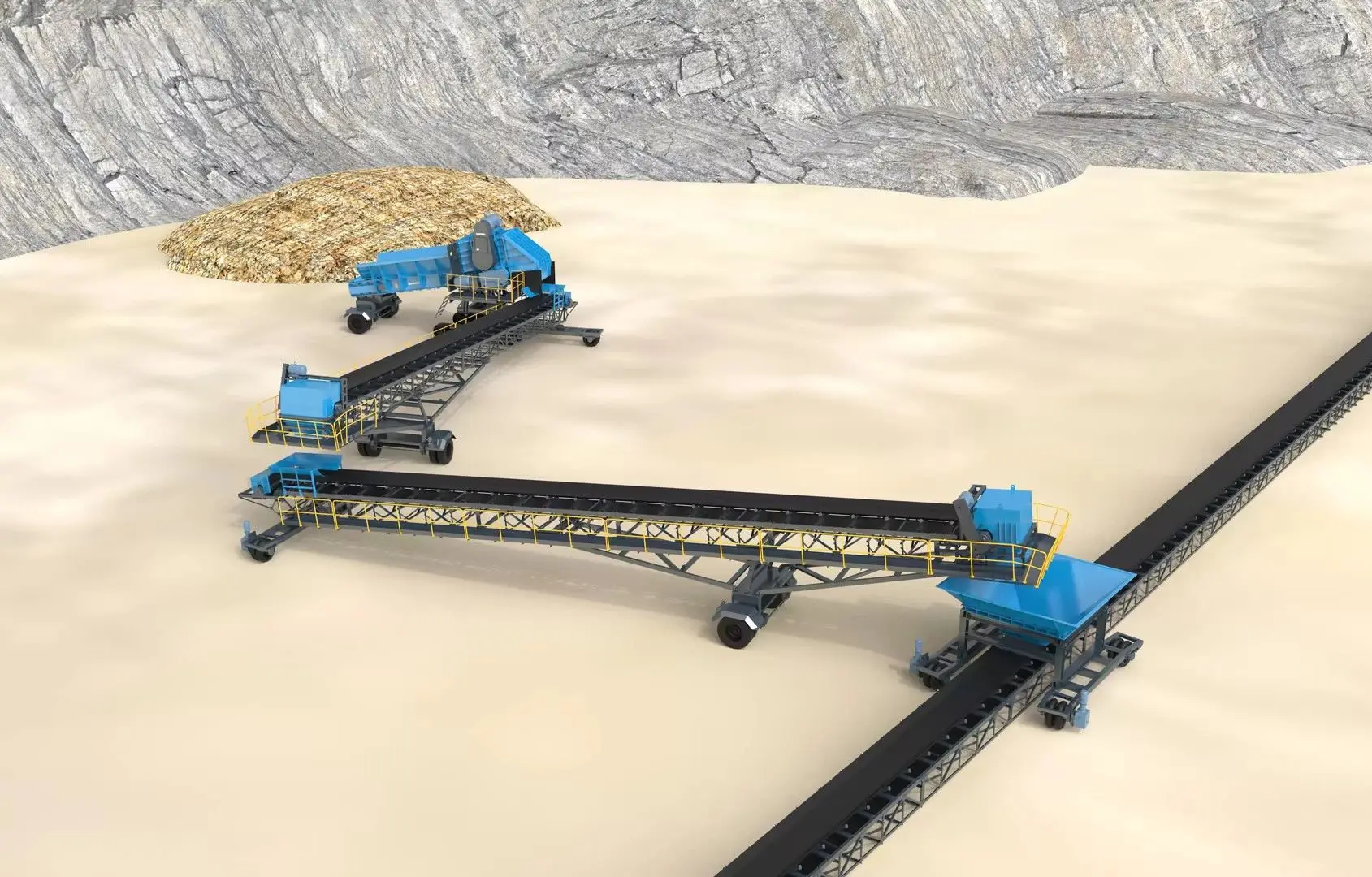 Breaking through tradition! SANME's mobile mining processing technology fully demonstrates the style of